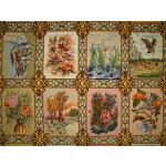 six meter Tabriz carpet Handmade Tile Design