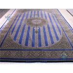 Six Meters Qom Carpet Handmade Bergamot Design All Silk