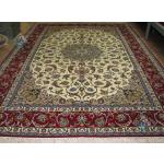 Pair Six meter Esfahan Carpet Handmade Bergamot Design