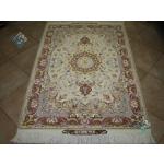 Pair Zar-o-nim Tabriz carpet Handmade Oliya Design