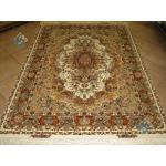 Rug Tabriz Carpet Handwoven Mojemehr  Design