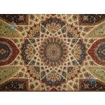 Rug Tabriz Carpet Handwoven Dome Design