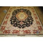 Rug Tabriz Carpet Handmade Neshat Design Silk & Softwool