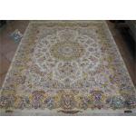 Rug Tabriz Carpet Handmade Khatibi Design Silk & Softwool