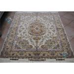 Rug Tabriz Carpet Handmade Zafar Design Silk & Soft Wool