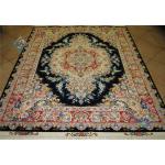 Rug Tabriz Handwoven Carpet Khatibi Design