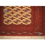 Rug Carpet Handwoven Tourkman Geometric Design