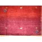 قالیچه دستباف گبه قشقایی تمام پشم طرح رنگین کمانی جدید