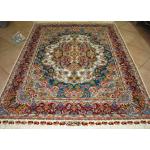 Pair Rug Tabriz Carpet Handmade Rezai Design