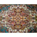 Pair Rug Tabriz Carpet Handmade Rezai Design