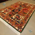قالیچه دستباف بختیاری طرح خشت شیدا رنگ گیاهی