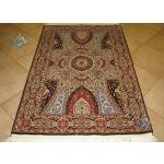 Pair Zar-o-nim Tabriz carpet Handmade Dome Design