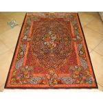 Zar-o-Nim Ghom carpet Handwoven All Silk