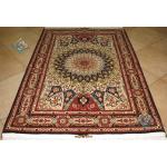 Zar-o-nim Tabriz Handwoven Carpet Dome Design