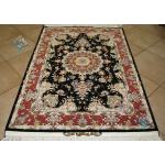 Zar-o-nim Tabriz Carpet Handmade Khatibi Design