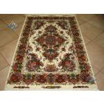 Zar-o-nim Tabriz Carpet Handmade  Khatibi Design