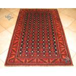 Zar-o-charak Carpet Handwoven Balouch Geometric Design