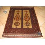 Zar-o-Nim Carpet Handwoven Balouch Cedar Design