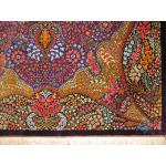 Zar-o-Charak Qom Handwoven Flower Amiri Design All Silk