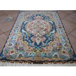 Zar-o-nim Tabriz Carpet Handmade Rezai Design