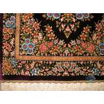 Mat Qom Handmade Carpet All Silk Medallion Design