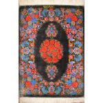 Mat Qom Carpet Handmade complete Silk Rose Design  