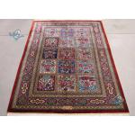 Zar-o-Charak Qom Carpet Handmade Rozgard Design