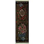 Tableau Carpet Handwoven Qom Two Inscriptions Design all Silk