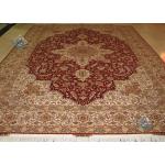 Nine Meter Tabriz Carpet Handmade Heris Design