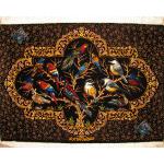 Tableau Carpet Handwoven Qom Bird Garden Design all Silk