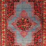 پرده ای دستباف قشقایی شیراز پشم دستریس و رنگ گیاهی استاد باف