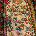 Tableau Carpet Handwoven Qom Forty parrots Design
