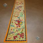 Tableau Qom Carpet Handmade Hunting Ground Design All Silk