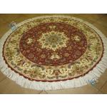 Circle Carpet Tabriz Oliya Design Silk & Softwool