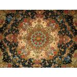 Round Carpet Handmade Tabriz Salari Design