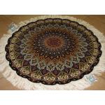 Circle Tabriz Handmade Carpet Silk & Softwool