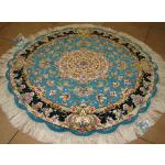   Circle Tabriz Handwoven Carpet Salari Design