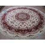 Circle Tabriz Handwoven Carpet oliya Design