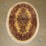Oval Tabriz Carpet Handmade luxury Design