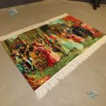 تابلو فرش دستباف تبریز طرح جدید مهمانی فرانسوی تولیدی یاقوتی سردرودی