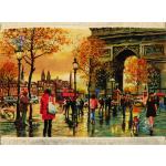 Tableau Carpet Handwoven Tabriz View of the Champs Elysees Design