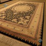 Rug Kashan Machine Woven Ccarpet Medallion Design