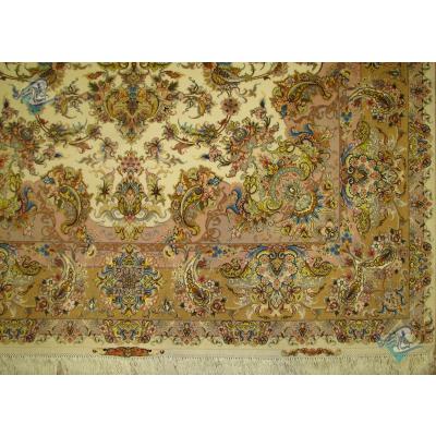 six meter Tabriz carpet Handmade Khatibi Design