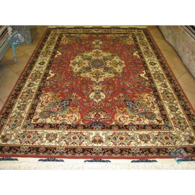 six meter Tabriz carpet Handmade Kheradyar Design