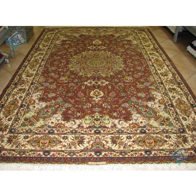 Pair Six meter Tabriz Carpet Handmade Kheradyar  Design