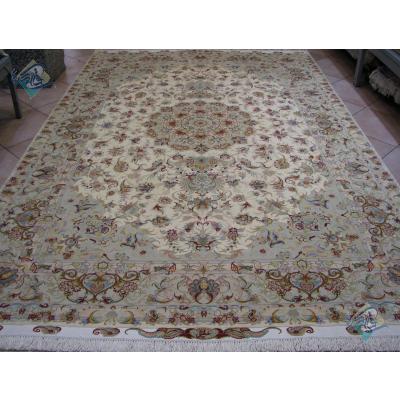 Pair Six meter Tabriz Carpet Handmade Khatibi Design