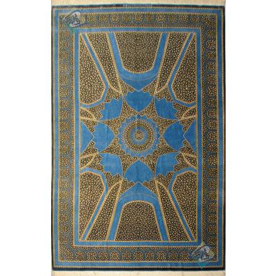 Six Meters Qom Carpet Handmade Dome Design All Silk