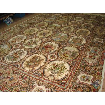 Pair Six meter Tabriz Carpet Handmade Zeynali Design