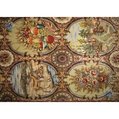 Pair Six meter Tabriz Carpet Handmade Zeynali Design