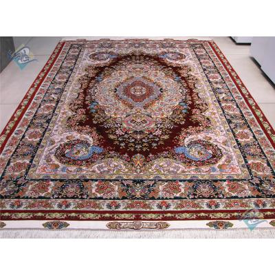 Six meter Tabriz Carpet Handmade Mojemehr Design